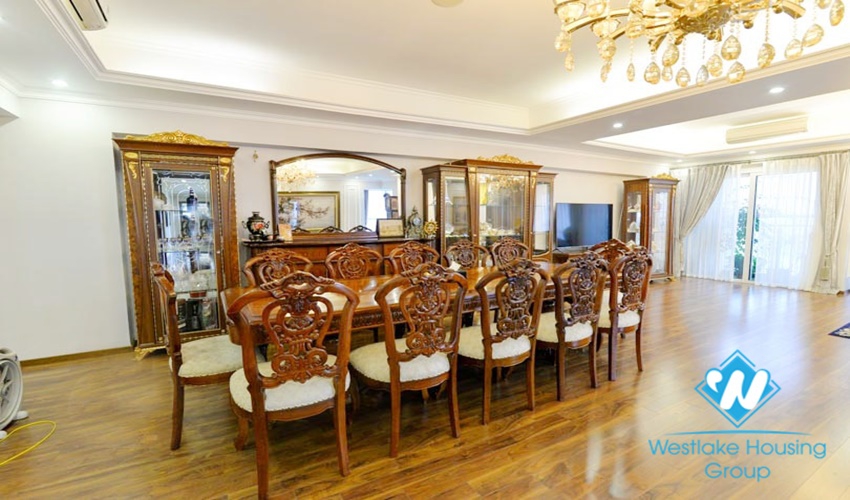 Nice design apartment with 4 bedrooms for rent in Ciputra, Ha Noi